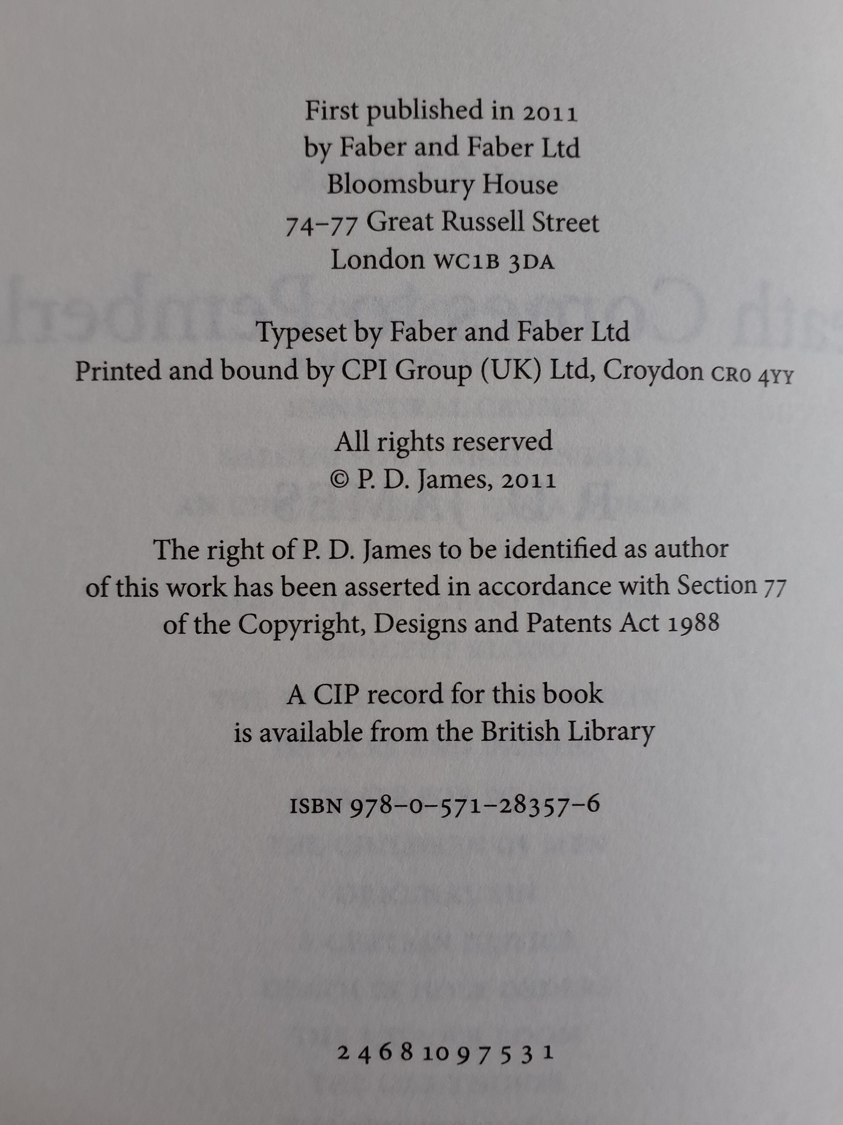 P D James: Death Comes to Pemberley